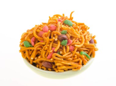 murukku ya da arka plan üzerinde geleneksel Hint aperatif.