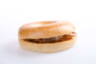 çörek. arka planda donut burger
