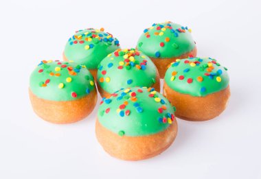 arka planda tatlı mini donut