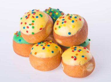 arka planda tatlı mini donut