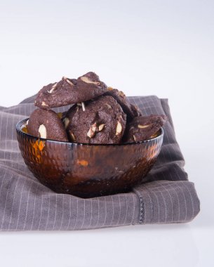 badem çikolata Çerezler özgeçmişlerine yongaları.