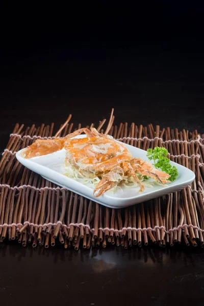 Masakan Jepang. kepiting di latar belakang — Stok Foto