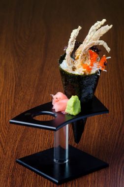 Japon mutfağı. el rulo üzerinde arka plan