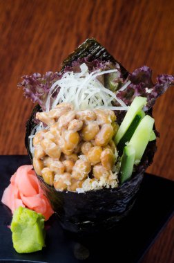 Japon mutfağı. el rulo üzerinde arka plan