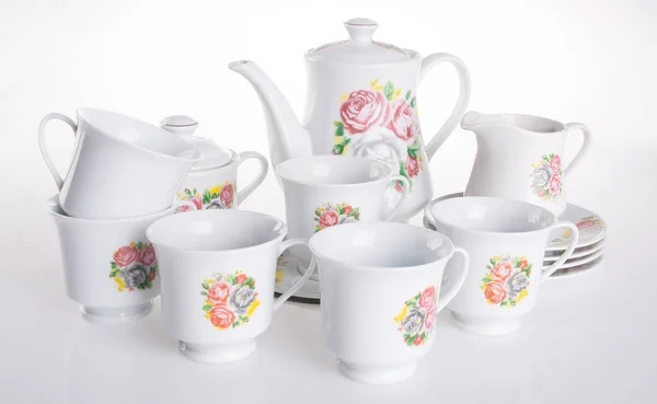 Tea sets. tea sets on a background — Stock Photo, Image