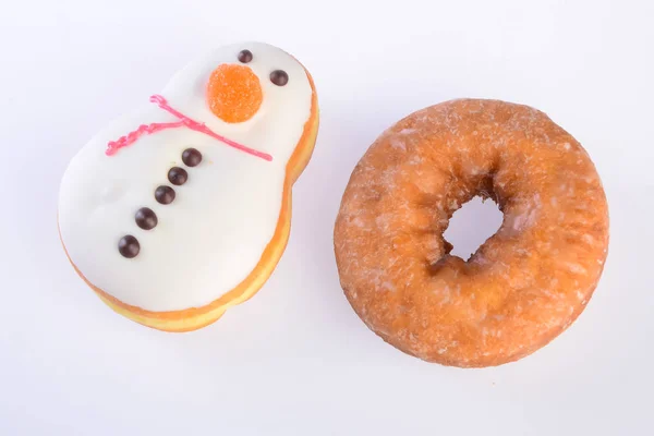 Verschiedene Donuts Donuts auf einem Hintergrund — Stockfoto