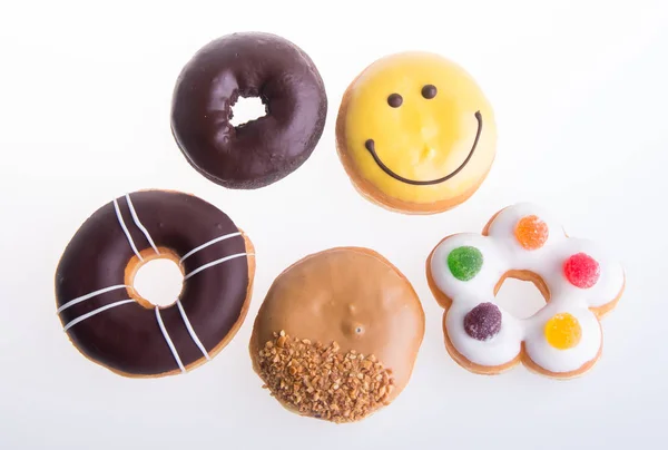 Assorted donuts donuts on a background — Stock Photo, Image