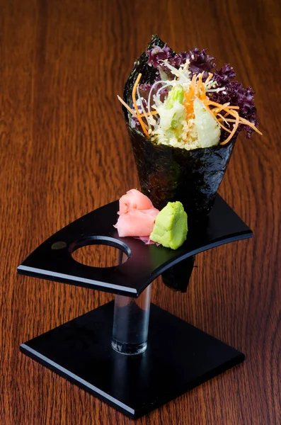 Japon mutfağı. el rulo üzerinde arka plan