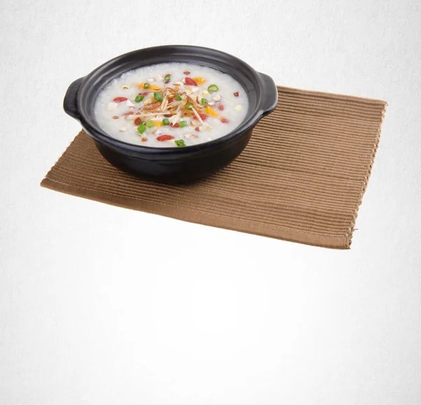 Porridge o conceptos de alimentación saludable y estilo de vida . — Foto de Stock