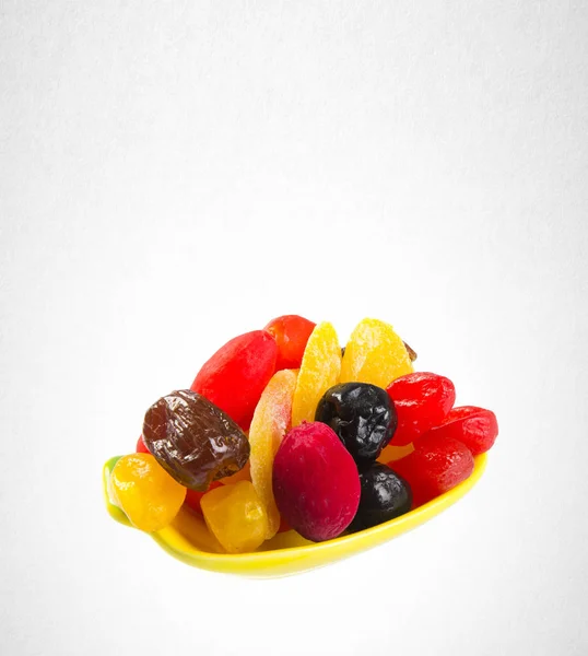 Dried fruits or assorted preserved fruits on background. — Stock Photo, Image