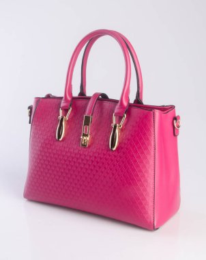 torba ya da arka plan üzerinde kırmızı renk kadın çanta.