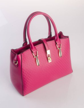 torba ya da arka plan üzerinde kırmızı renk kadın çanta.