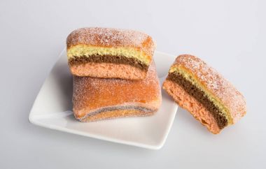 bir arka plan üzerinde çörek veya şeker çörek.