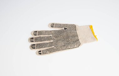Eldiven veya bir arka plan çalışma eldivenleri.