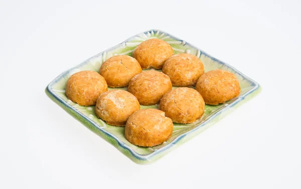 Biscuits aux arachides ou biscuits aux arachides sur fond . — Photo