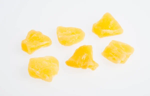 Dried pineapple or dried fruits on a background. — Stock Photo, Image