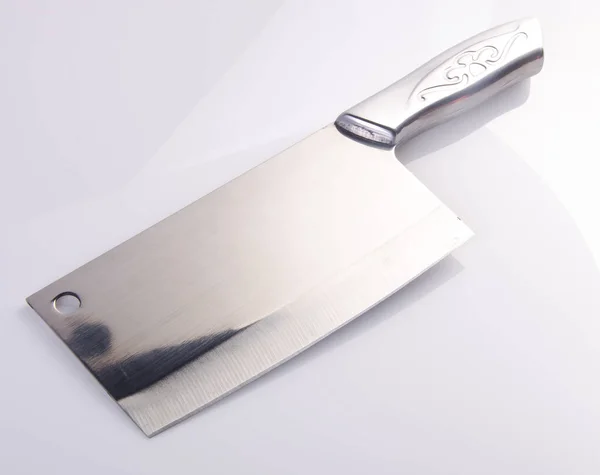 Nóż lub chiński nóż na tle. — Zdjęcie stockowe