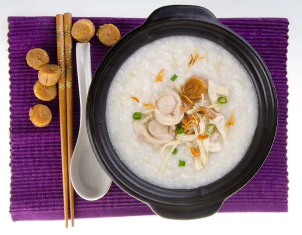 Abalone porridge rice gruel — Stock Photo, Image