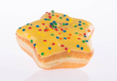 arka plan üzerinde yıldız şekli poğaça