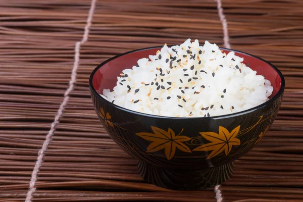 Cocina japonesa. arroz en el fondo —  Fotos de Stock