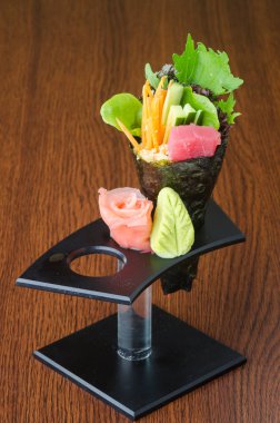 Japon mutfağı. el rulo üzerinde arka plan