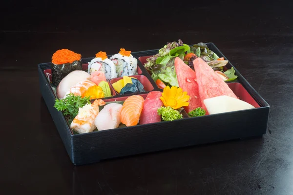 Japanese cuisine. sushi set on the background — Stock Photo, Image