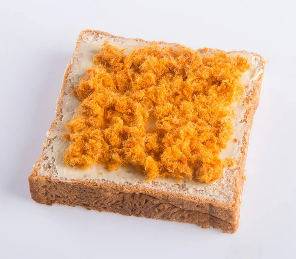 Bread or dried meat floss bread on the background. — Stock Photo, Image