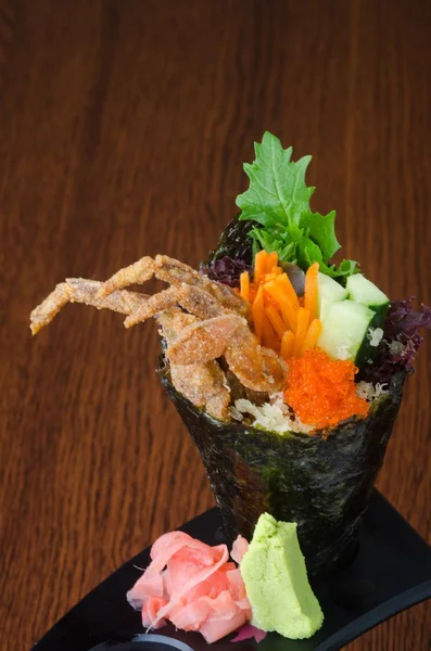 Japon mutfağı. el rulo üzerinde arka plan