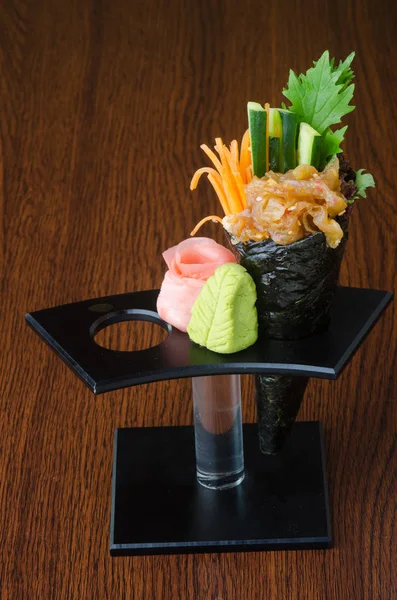 Japon mutfağı. el rulo üzerinde arka plan