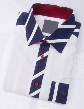 gömlek. bir arka plan üzerinde katlanmış erkek gömlek