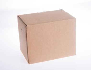 kutu. arka planda karton kutu