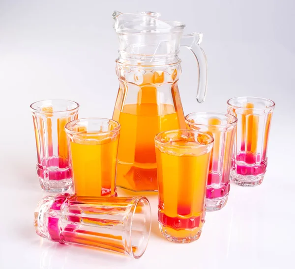 Апельсиновый сок на фоне — стоковое фото