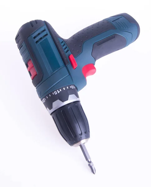 Cordless drill. cordless drill on a background. — Stock Photo, Image