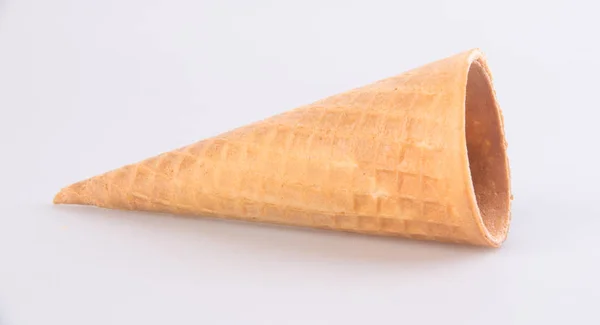 Ice cream cornet on a background. Empty ice cream cornet on a ba — Stock Photo, Image