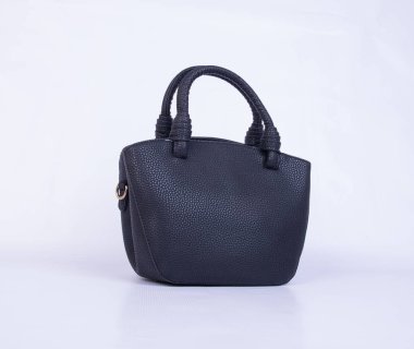 çanta veya bir arka plan üzerinde siyah renkli kadın çanta.