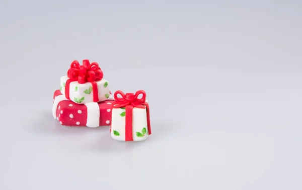 Dort zdobení nebo domácí Vánočka dekorace na backgro — Stock fotografie