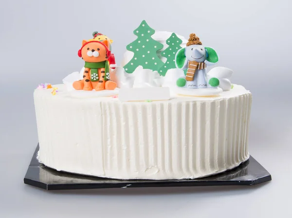 ケーキやクリスマス ケーキの背景に. — ストック写真