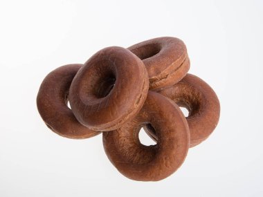 çörek veya bir arka plan üzerinde taze çörek.