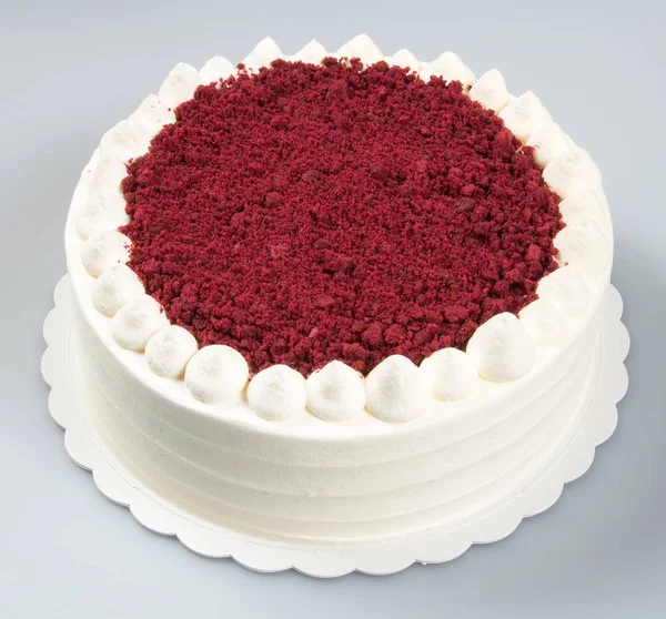 Kek veya bir arka plan üzerinde doğum günü pastası. — Stok fotoğraf