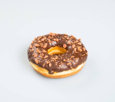 çörek veya bir arka plan üzerinde çikolatalı çörek.