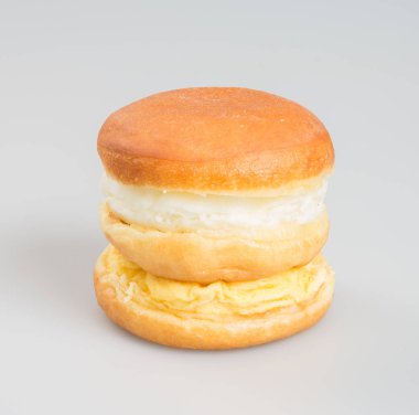 bir arka plan üzerinde Burger veya yumurta burger.