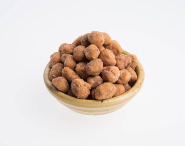 Fıstık veya bir arka plan üzerine kavrulmuş fıstık