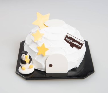 kek veya bir arka plan üzerinde Noel kek