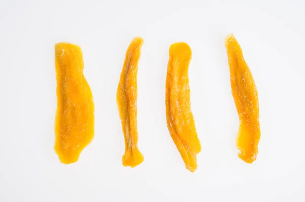 Sušené Mango Nebo Sušené Mango Řezů Které Pozadí — Stock fotografie