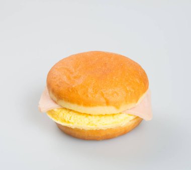 Burger veya çörek ham burger bir arka plan üzerinde