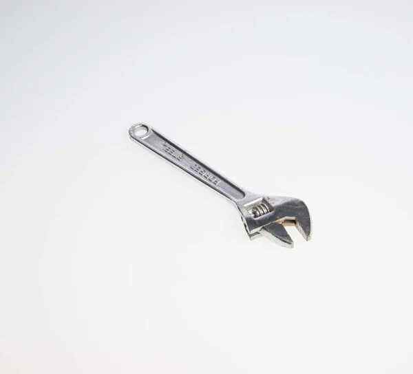 Spanner Adjustable Wrench Background — Stock Photo, Image