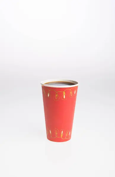 Kaffee Tasse Kaffee Auf Einem Hintergrund — Stockfoto