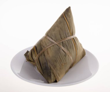 arka plan üzerinde Çin pirinç hamur tatlısı.