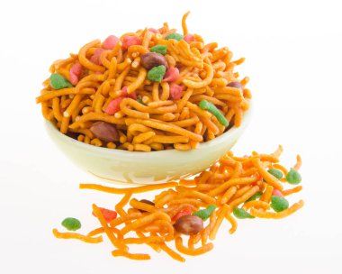 murukku ya da arka plan üzerinde geleneksel Hint aperatif.