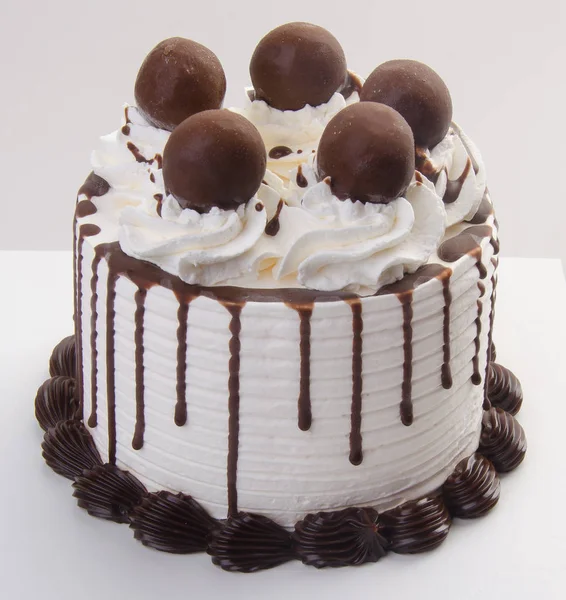 Ijs. chocolade-ijs taart — Stockfoto